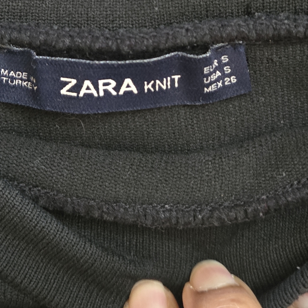 Zara Black Ruffle Mini Flare Skirt - Picture 5 of 6